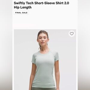 Lululemon Swiftly Tech Short-Sleeve Shirt